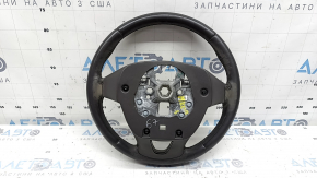 Lincoln MKZ 13-20 steering wheel, brown leather, worn, dents, scratches
