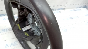 Lincoln MKZ 13-20 steering wheel, brown leather, worn, dents, scratches