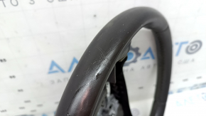 Lincoln MKZ 13-20 steering wheel, brown leather, worn, dents, scratches