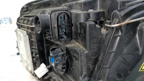 Audi Q5 8R 13-17 xenon front right headlight, water damage, broken guide and mount