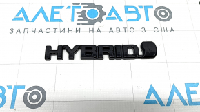 Toyota Rav4 19-24 black gloss emblem with "Hybrid" inscription on the left wing