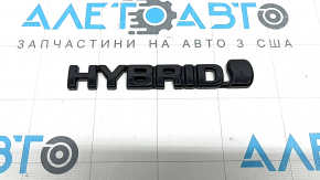 Toyota Rav4 19-24 right fender emblem with "Hybrid" inscription, gloss black