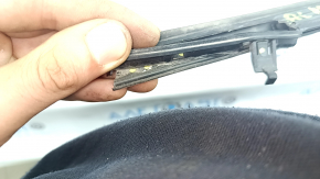 Black molding for the door and glass, center rear left, Honda Accord 2023-2026, cracked mount