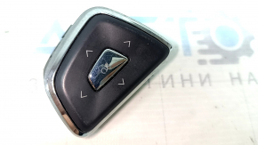 Lincoln MKZ 13-20 steering wheel control buttons, upper left, chrome, chrome trim