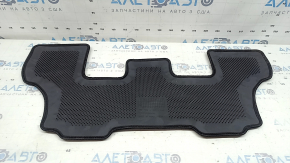 Set of Kia Sorento 21-26 black fabric floor mats, needs cleaning, driver's side mat is worn