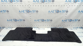 Set of Kia Sorento 21-26 black fabric floor mats, needs cleaning, driver's side mat is worn