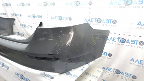Bare rear bumper for a 2020 Honda Accord without parking sensors, gray, scratches, cracked, cracked mount