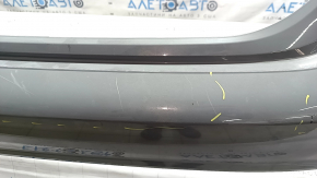 Bare rear bumper for a 2020 Honda Accord without parking sensors, gray, scratches, cracked, cracked mount