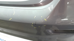 Bare rear bumper for a 2020 Honda Accord without parking sensors, gray, scratches, cracked, cracked mount