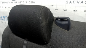 Right rear seat back for Honda Accord 23-26, black fabric, with white stitching, with armrest, dry-cleanable