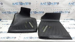 Set of black floor mats for Honda Accord 23-26 tires
