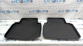 Set of black floor mats for Honda Accord 23-26 tires