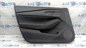 Honda Accord 23-26 black front left door panel, black leather armrest, black leather insert, tear, scratches