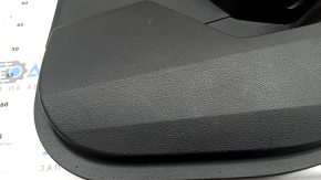 Door trim panel rear right Honda Accord 23-26 black leather, leather armrest, plastic insert, tear, worn