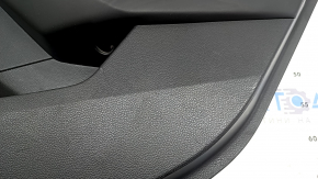 Door trim panel rear right Honda Accord 23-26 black leather, leather armrest, plastic insert, tear, worn