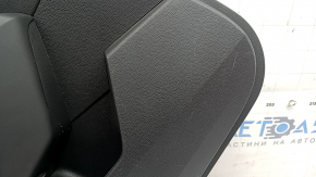 Rear left door panel for Honda Accord 2023-2026, black leather, leather armrest, plastic insert, tear, scratches