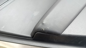 Rear left door panel for Honda Accord 2023-2026, black leather, leather armrest, plastic insert, tear, scratches