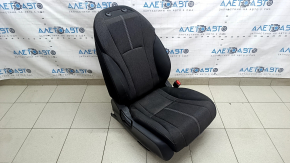 Honda Accord 23-26 passenger seat without airbag, manual, black fabric with white stitching, without headrest, dry-cleanable