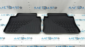 Set of floor mats with black rubber for Toyota Camry V70 18-24