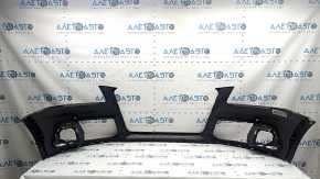 Bare front bumper for Audi Q5 8R 13-17 rest, black, for parking sensors, cracked, after repair, broken mount