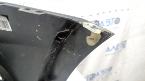 Bare front bumper for Audi Q5 8R 13-17 rest, black, for parking sensors, cracked, after repair, broken mount