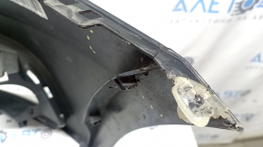 Bare front bumper for Audi Q5 8R 13-17 rest, black, for parking sensors, cracked, after repair, broken mount