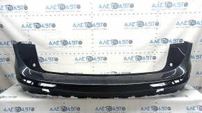 Bare rear bumper for Audi Q5 8R 09-17, black, without caps, scratches, tears, cracks, broken fasteners, broken fastener