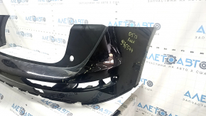 Bare rear bumper for Audi Q5 8R 09-17, black, without caps, scratches, tears, cracks, broken fasteners, broken fastener