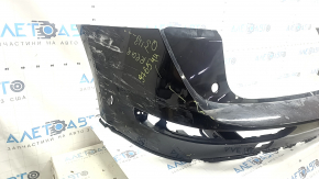Bare rear bumper for Audi Q5 8R 09-17, black, without caps, scratches, tears, cracks, broken fasteners, broken fastener