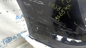 Bare rear bumper for Audi Q5 8R 09-17, black, without caps, scratches, tears, cracks, broken fasteners, broken fastener