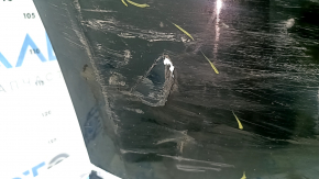 Bare rear bumper for Audi Q5 8R 09-17, black, without caps, scratches, tears, cracks, broken fasteners, broken fastener