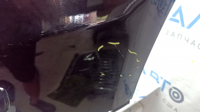 Bare rear bumper for Audi Q5 8R 09-17, black, without caps, scratches, tears, cracks, broken fasteners, broken fastener