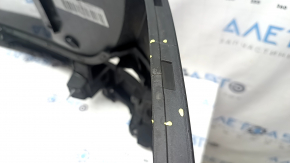 Bare rear bumper for Audi Q5 8R 09-17, black, without caps, scratches, tears, cracks, broken fasteners, broken fastener