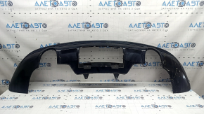 Rear bumper lip for 2 pipes for Audi Q5 8R 13-17, for parking sensors, for towbar, black, scratches