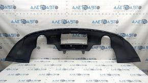 Rear bumper lip for 2 pipes for Audi Q5 8R 13-17, for parking sensors, for towbar, black, scratches