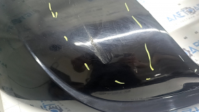Rear bumper lip for 2 pipes for Audi Q5 8R 13-17, for parking sensors, for towbar, black, scratches