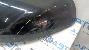 Rear bumper lip for 2 pipes for Audi Q5 8R 13-17, for parking sensors, for towbar, black, scratches