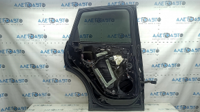 Rear left door assembly for Audi Q5 8R 09-17 keyless, black LY9T, chrome handle