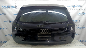 Bare tailgate with glass for Audi Q5 8R 09-17 black LY9T, with spoiler, brake light, trapezoid and wiper arm, bumper, scratches on glass