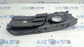 Right lower grille of the front bumper for Audi Q5 8R 13-17, matte + glossy chrome, under fog lights, type 2, chips