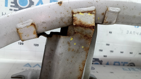 Lincoln MKZ 13-20 rear bumper reinforcement is pinned and rusty.