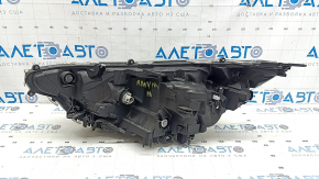Right front headlight for Toyota Rav4 19-21 LED, chrome, Japan-built, sand-painted, worn housing