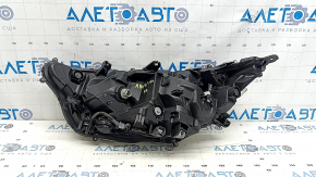 Right front headlight for Toyota Rav4 19-21 LED, chrome, Japan-built, sand-painted, worn housing