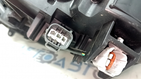 Right front headlight for Toyota Rav4 19-21 LED, chrome, Japan-built, sand-painted, worn housing
