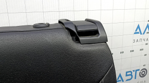 Rear seat backrest, 2nd row, left, VW Atlas 18-19, black leather, with frame, belt and armrest, broken handle