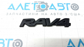 Toyota Rav4 19-25 black gloss trunk door emblem "RAV4"