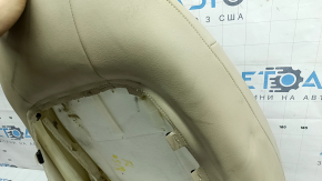 Audi Q5 8R 13-17 driver's seat back upholstery, beige leather, heated, dry-cleanable