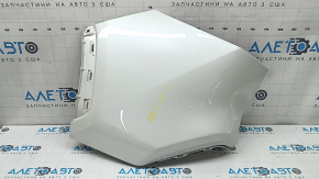 Left rear bumper, bare, Toyota Rav4 19-25, white, 2QJ