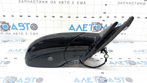 Right side mirror assembly for Audi Q5 8R 09-17, 15+2 pins, BSM, auto-folding, auto-dimming, turn signal, heated, backlit, black