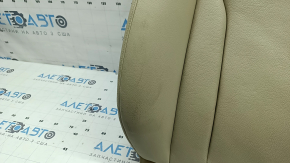 Audi Q5 8R 13-17 passenger seat back upholstery, beige leather, heated, dry-cleanable